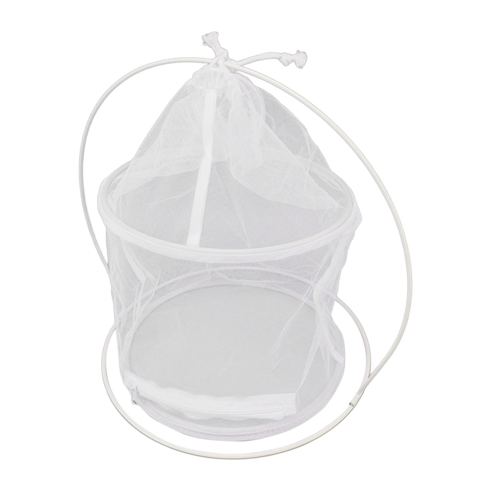Cylindrical Iron Frame Hanging Cage Butterfly Habitat Cage Ornamental Outdoor Mesh Plant Cage V1294-YM0521-3111230020811