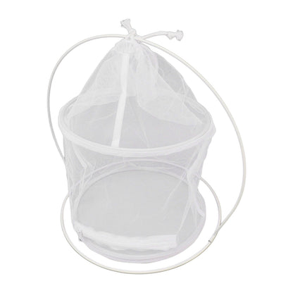 Cylindrical Iron Frame Hanging Cage Butterfly Habitat Cage Ornamental Outdoor Mesh Plant Cage V1294-YM0521-3111230020811