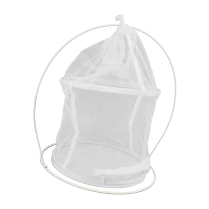 Cylindrical Iron Frame Hanging Cage Butterfly Habitat Cage Ornamental Outdoor Mesh Plant Cage V1294-YM0521-3111230020811