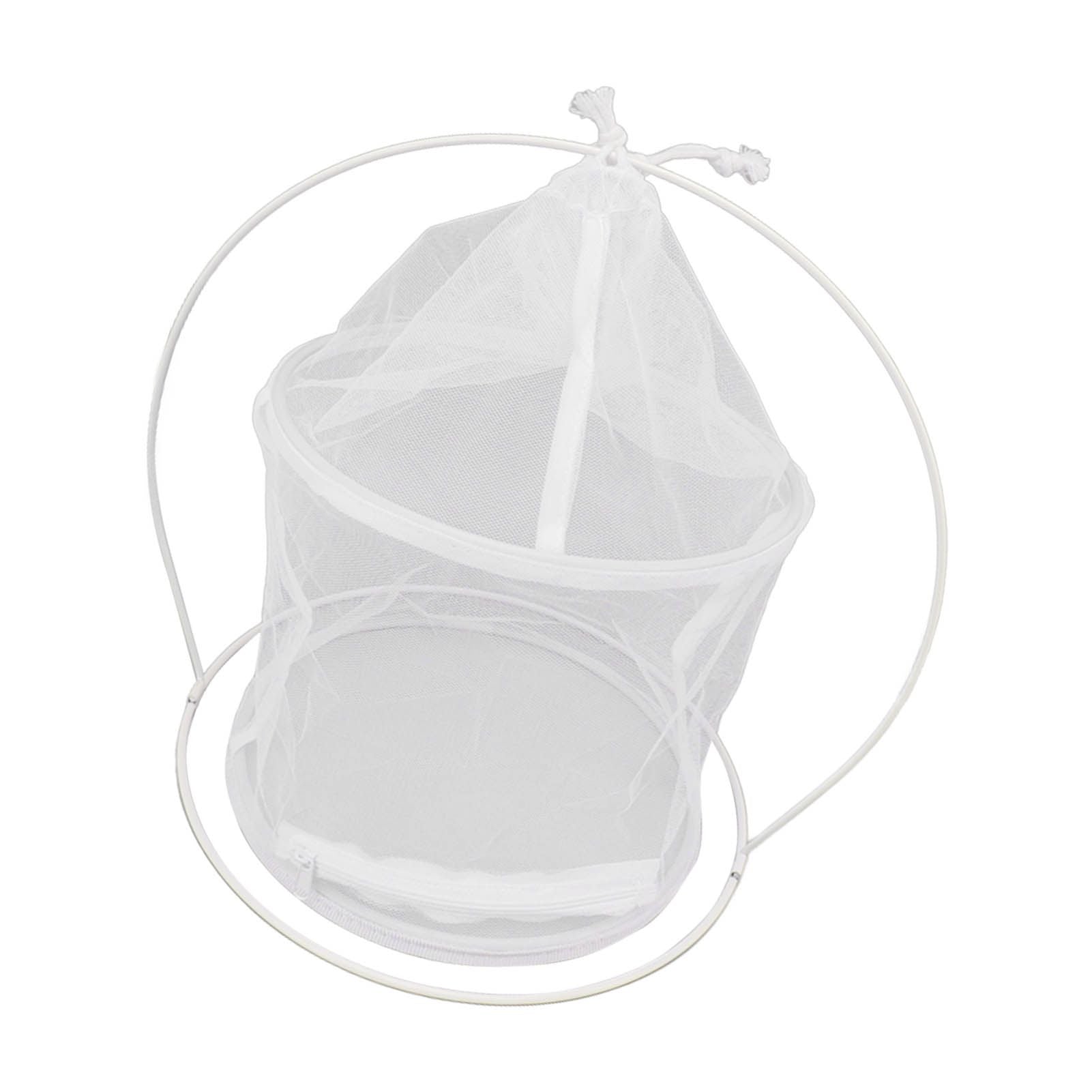 Cylindrical Iron Frame Hanging Cage Butterfly Habitat Cage Ornamental Outdoor Mesh Plant Cage V1294-YM0521-3111230020811