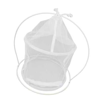Cylindrical Iron Frame Hanging Cage Butterfly Habitat Cage Ornamental Outdoor Mesh Plant Cage V1294-YM0521-3111230020811