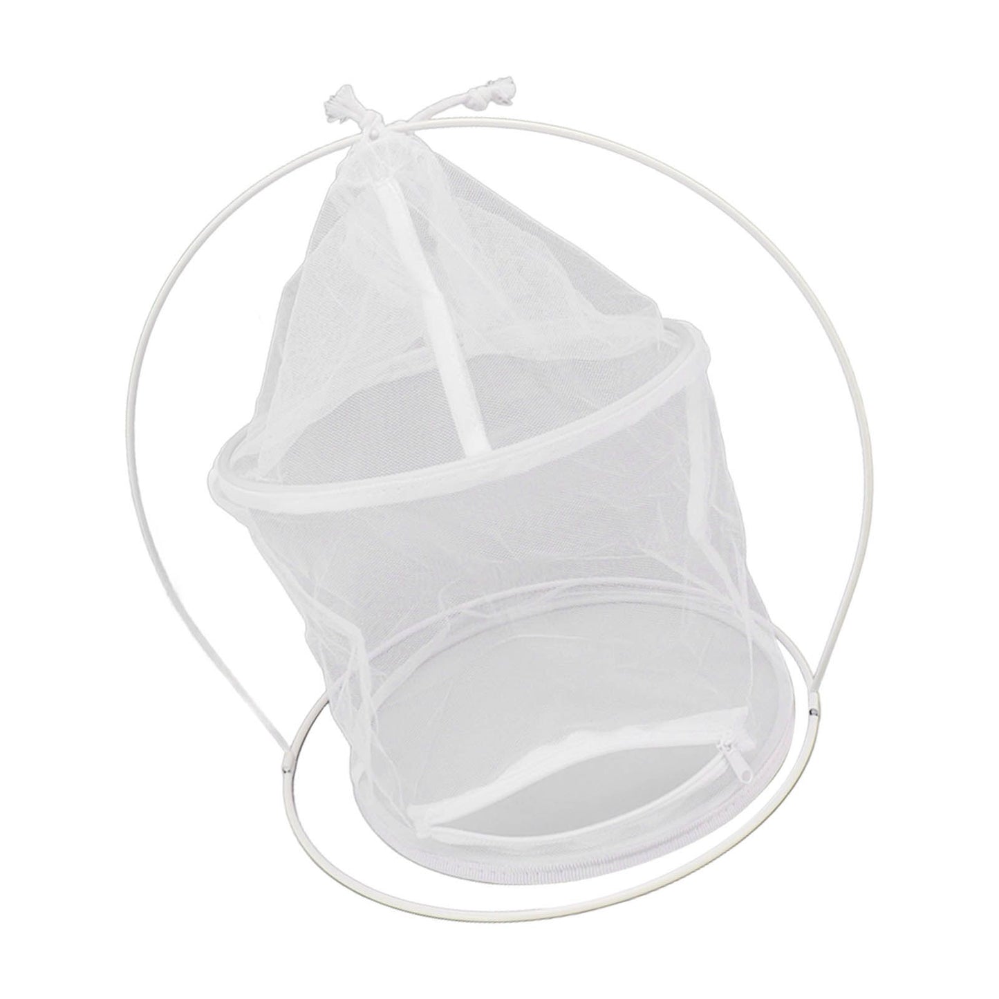 Cylindrical Iron Frame Hanging Cage Butterfly Habitat Cage Ornamental Outdoor Mesh Plant Cage V1294-YM0521-3111230020811