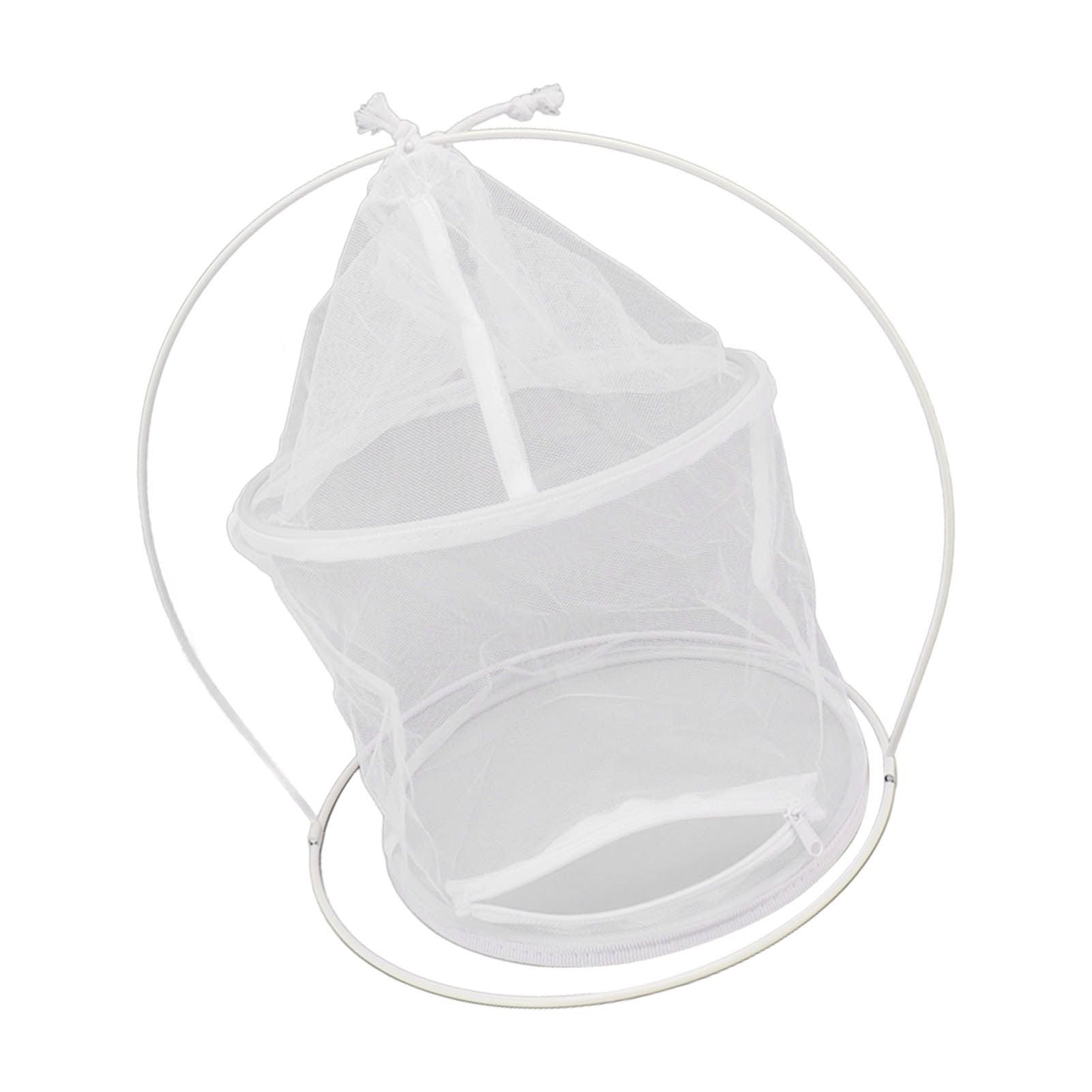 Cylindrical Iron Frame Hanging Cage Butterfly Habitat Cage Ornamental Outdoor Mesh Plant Cage V1294-YM0521-3111230020811
