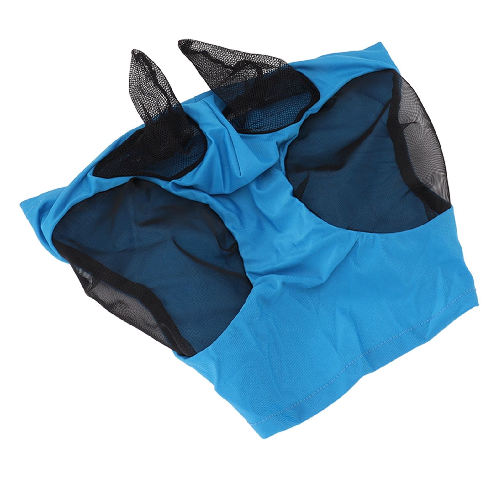Horse Mesh Fly Mask Breathable Elastic Horse Face Mask with Ears Protection Riding Equestrian Equipment Blue V1294-YM0521-3111230022813