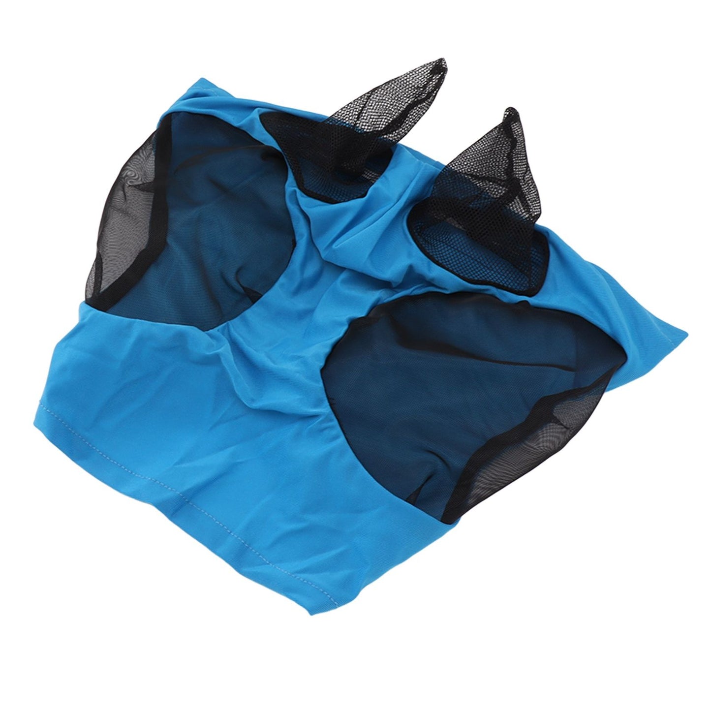 Horse Mesh Fly Mask Breathable Elastic Horse Face Mask with Ears Protection Riding Equestrian Equipment Blue V1294-YM0521-3111230022813