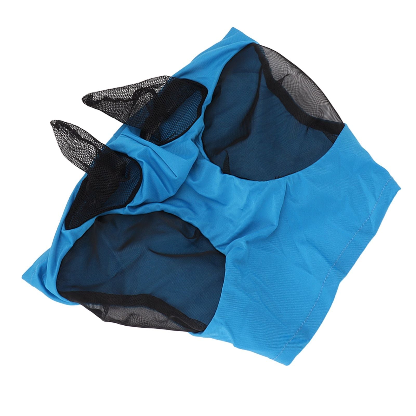 Horse Mesh Fly Mask Breathable Elastic Horse Face Mask with Ears Protection Riding Equestrian Equipment Blue V1294-YM0521-3111230022813