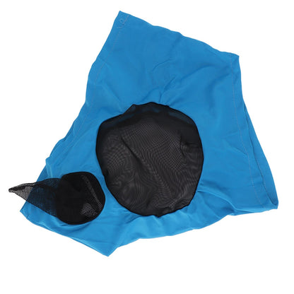 Horse Mesh Fly Mask Breathable Elastic Horse Face Mask with Ears Protection Riding Equestrian Equipment Blue V1294-YM0521-3111230022813