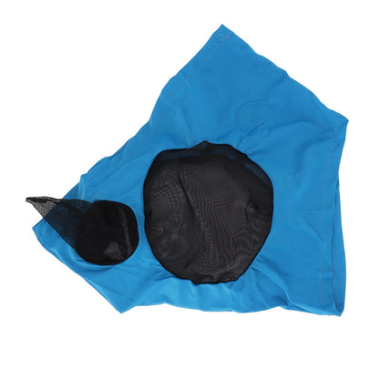 Horse Mesh Fly Mask Breathable Elastic Horse Face Mask with Ears Protection Riding Equestrian Equipment Blue V1294-YM0521-3111230022813