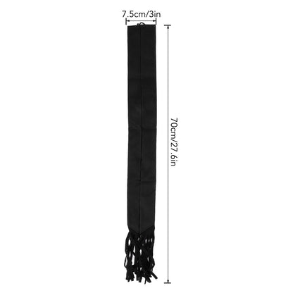 Horse Tail Protection Bag Non Woven Fabric Horsetail Guard with Fringe Hook and Loop Design Black V1294-YM0521-3111230023014