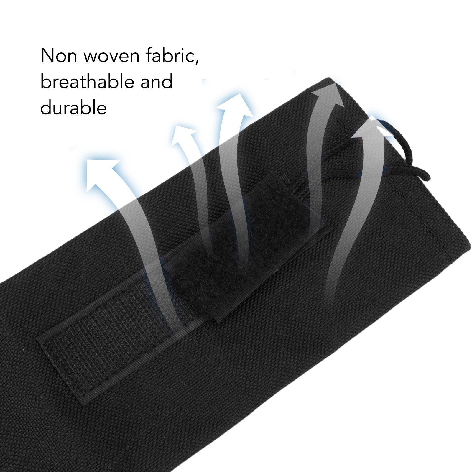 Horse Tail Protection Bag Non Woven Fabric Horsetail Guard with Fringe Hook and Loop Design Black V1294-YM0521-3111230023014