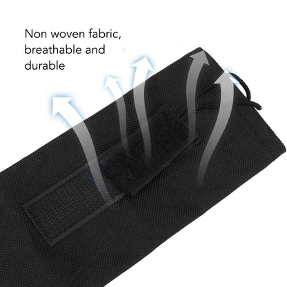 Horse Tail Protection Bag Non Woven Fabric Horsetail Guard with Fringe Hook and Loop Design Black V1294-YM0521-3111230023014