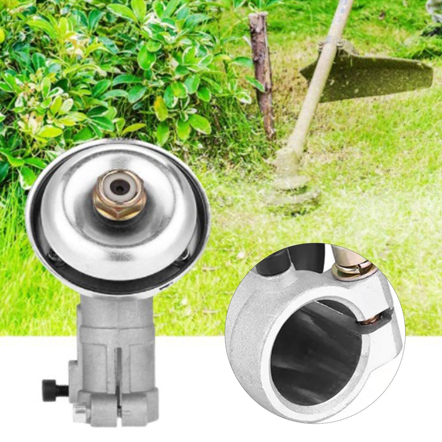 Universal Trimmer Head Aluminum Alloy Stable Incisive 9T Lawn Mower Trimmer Head V1294-YM0521-3111230023511