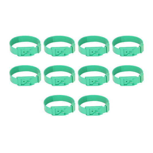 10Pcs Goat Collar Sheep Identification Bands Livestock Marking Ring Farming Equipment 36cm Green V1294-YM0521-3111230027212