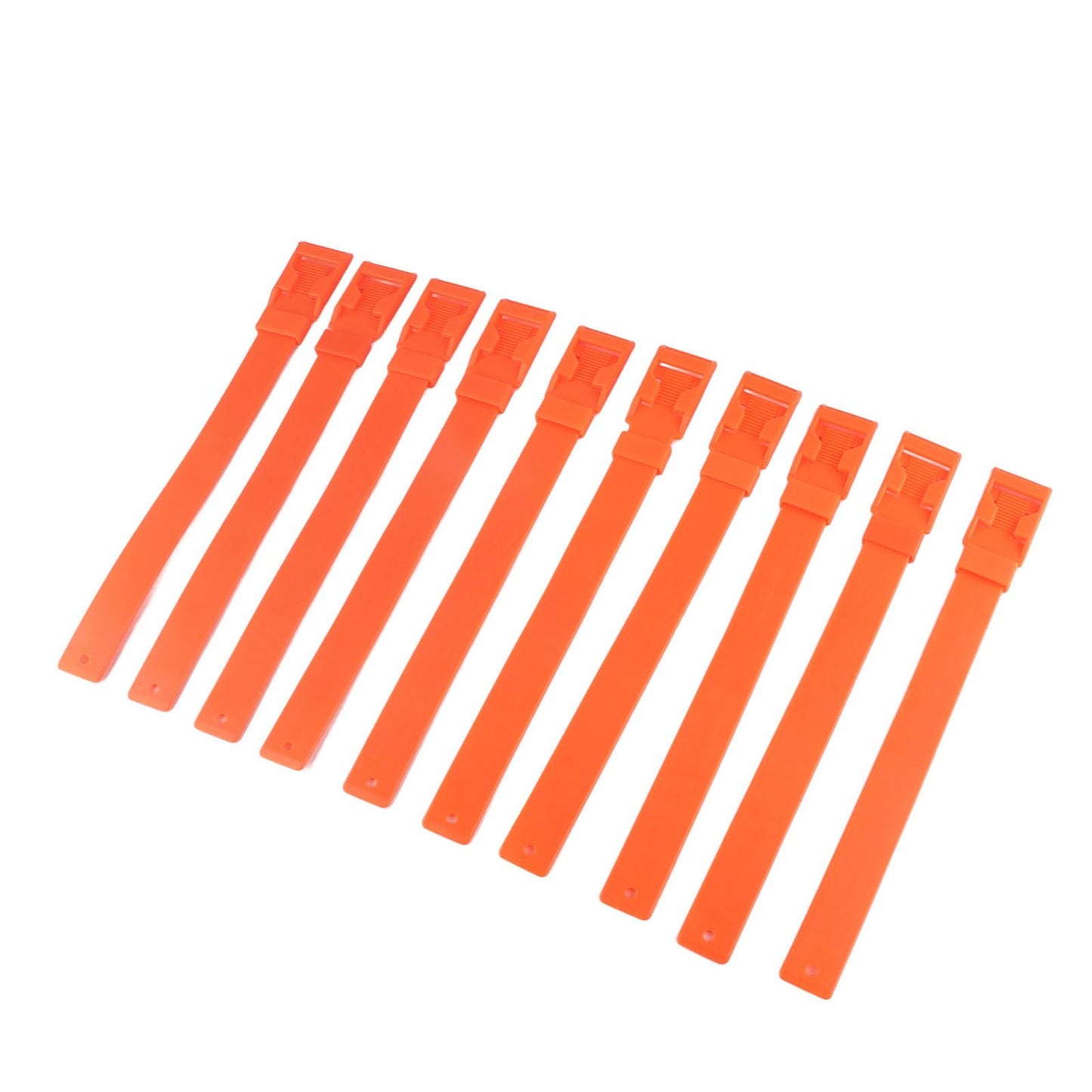 10Pcs Goat Collar Sheep Identification Bands Livestock Marking Ring Farming Equipment 36cm Orange V1294-YM0521-3111230027214