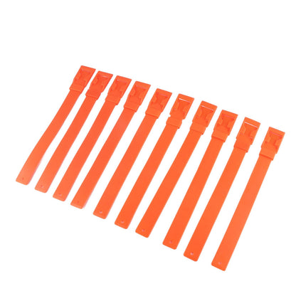 10Pcs Goat Collar Sheep Identification Bands Livestock Marking Ring Farming Equipment 36cm Orange V1294-YM0521-3111230027214