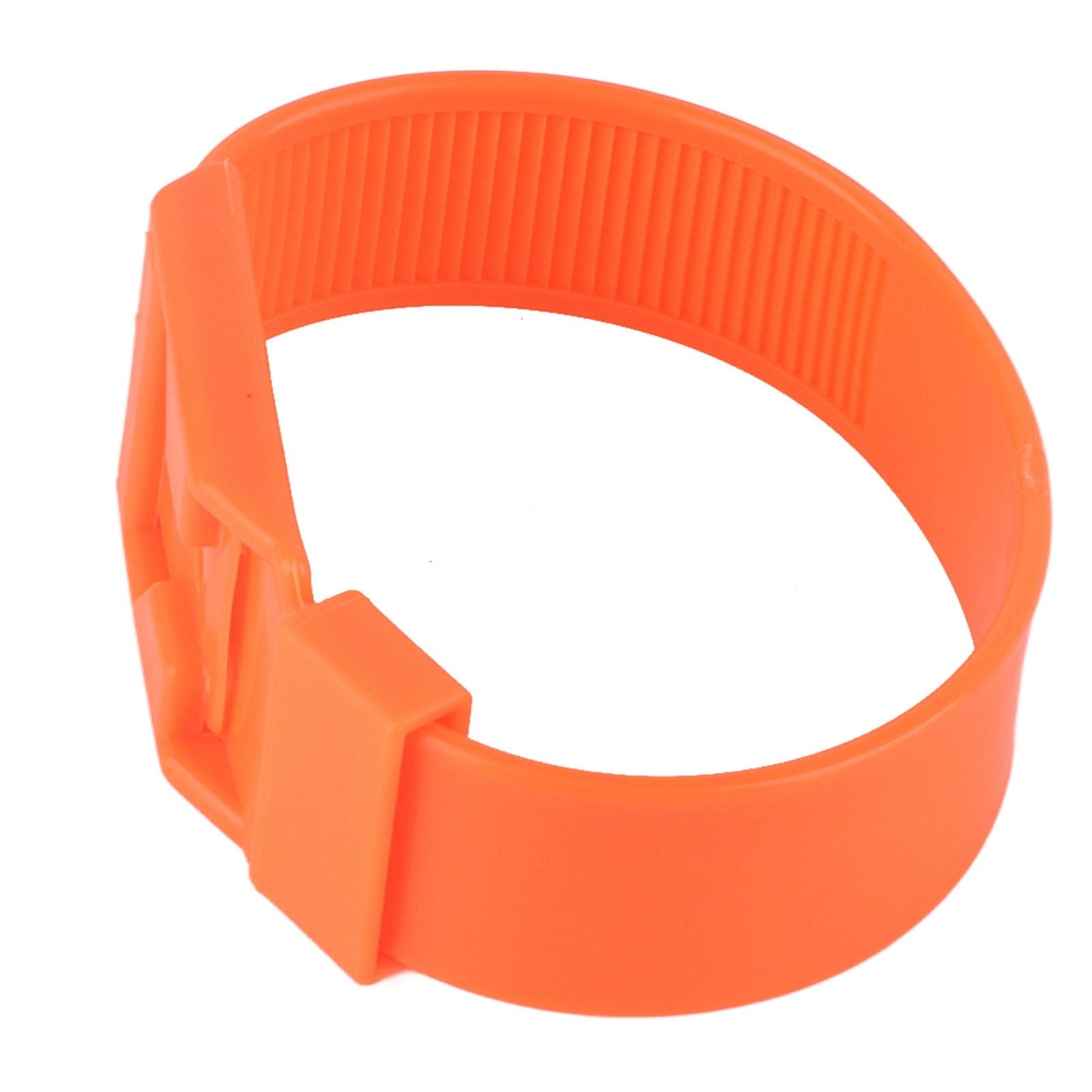 10Pcs Goat Collar Sheep Identification Bands Livestock Marking Ring Farming Equipment 36cm Orange V1294-YM0521-3111230027214