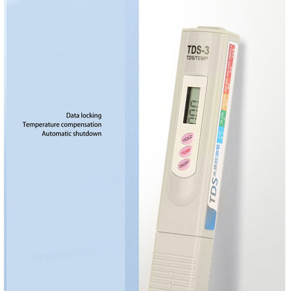 Portable Gray Water Quality Tester Meter 3 Button Digital Display Water Quality TDS Test Pen for Aquarium V1294-YM0521-3111230032611