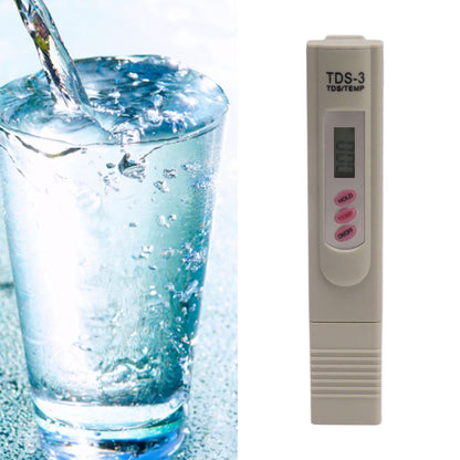 Portable Gray Water Quality Tester Meter 3 Button Digital Display Water Quality TDS Test Pen for Aquarium V1294-YM0521-3111230032611
