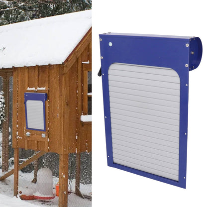Automatic Chicken Coop Door with Time Setting Rolling Curtain Chicken Door Opener for Duck Goose V1294-YM0521-3111230034711