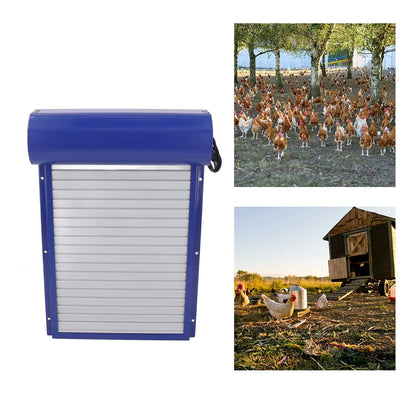 Automatic Chicken Coop Door with Time Setting Rolling Curtain Chicken Door Opener for Duck Goose V1294-YM0521-3111230034711