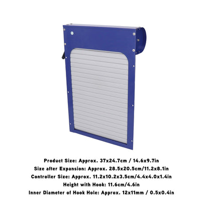 Automatic Chicken Coop Door with Time Setting Rolling Curtain Chicken Door Opener for Duck Goose V1294-YM0521-3111230034711