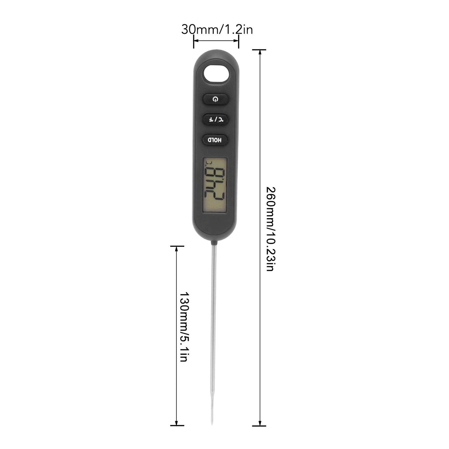 Meat Food Thermometer Instant Read Thermometer Digital Cooking Kitchen Barbecue Thermometer With Long Probe V1294-YM0521-3111230034811