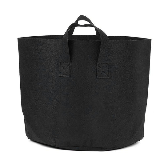 5pcs Grow Bag 5 Gallon Breathable Thickened Plant Fabric Pots with Handles for Trees Flowers Black V1294-YM0521-3111230035011