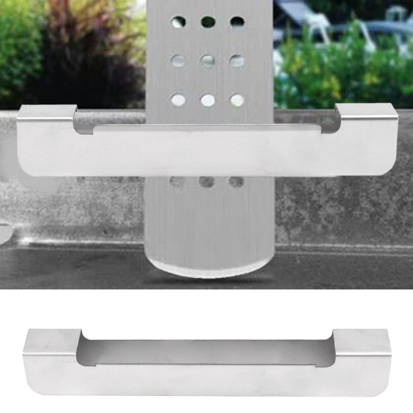 Griddle Spatula Holder Heat Resistant Stainless Steel BBQ Spatula Rack Griddle Tool Holder for Grill Barbecue V1294-YM0521-3111230038312