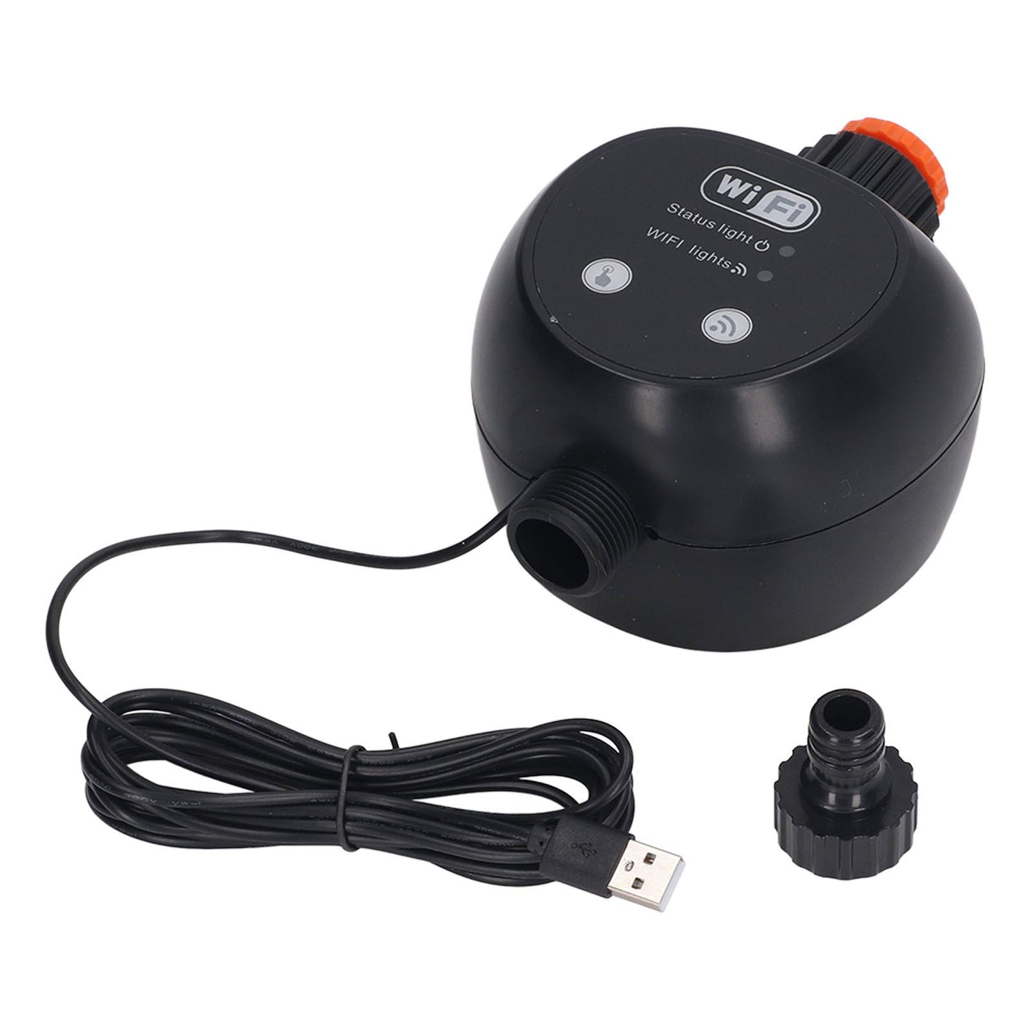 Sprinkler Timer WiFi Remote Control Smart Automatic Irrigation Controller for Garden Yard Lawn Black V1294-YM0521-3111230038611