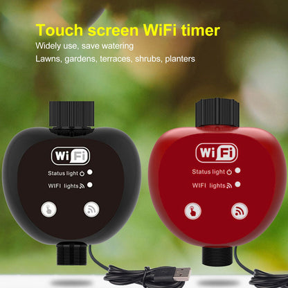 Sprinkler Timer WiFi Remote Control Smart Automatic Irrigation Controller for Garden Yard Lawn Black V1294-YM0521-3111230038611