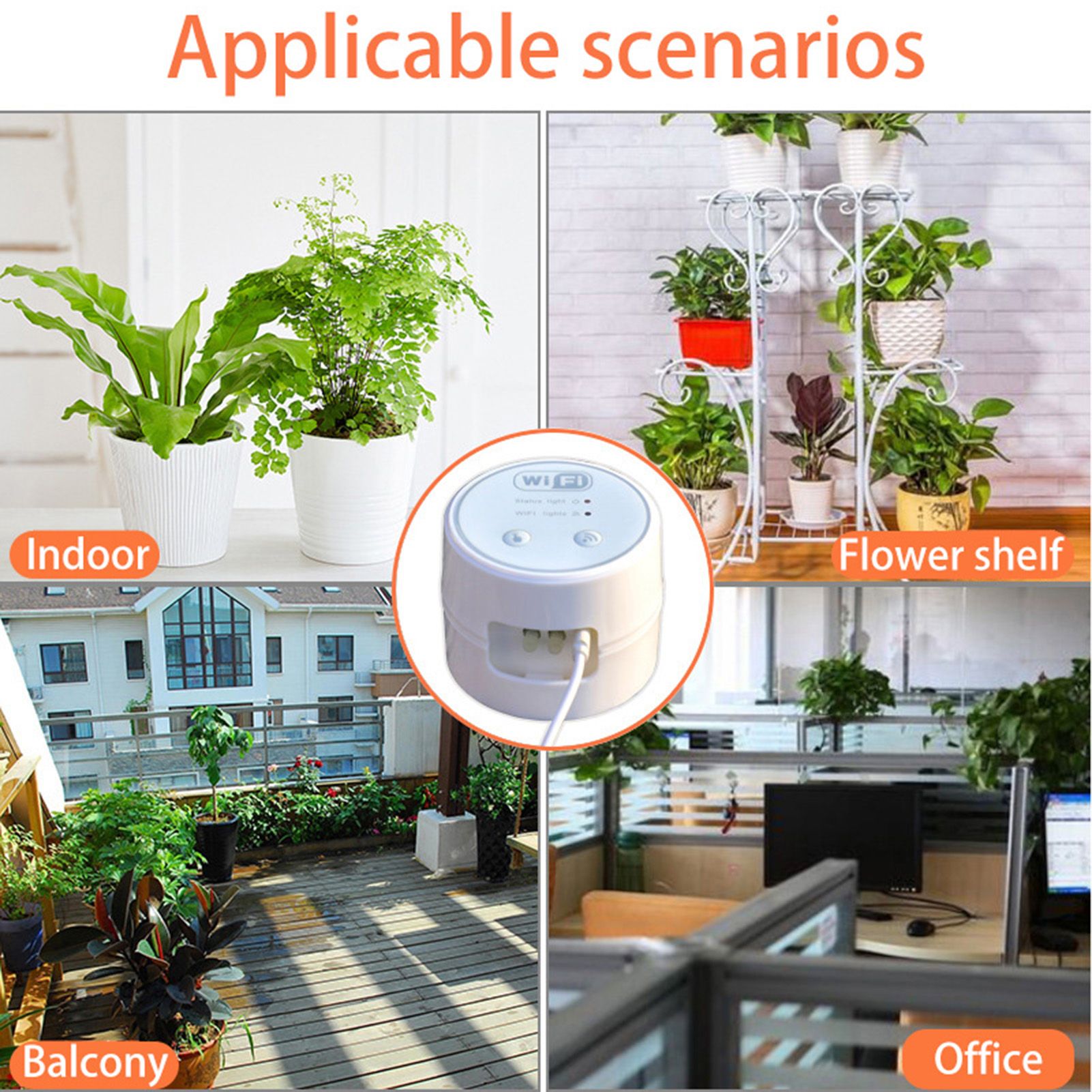 Automatic Houseplant Watering System 10 Potted Plants Drip Irrigation Kit WiFi Remote Automated Device V1294-YM0521-3111230038711