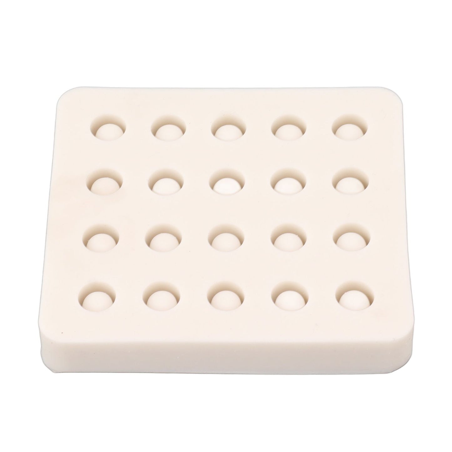 Queen Bee Rearing Mold Silicone 20 Cups Beeswax Mold Beekeeping Bee Cell Cup for Garden V1294-YM0521-3111230043511