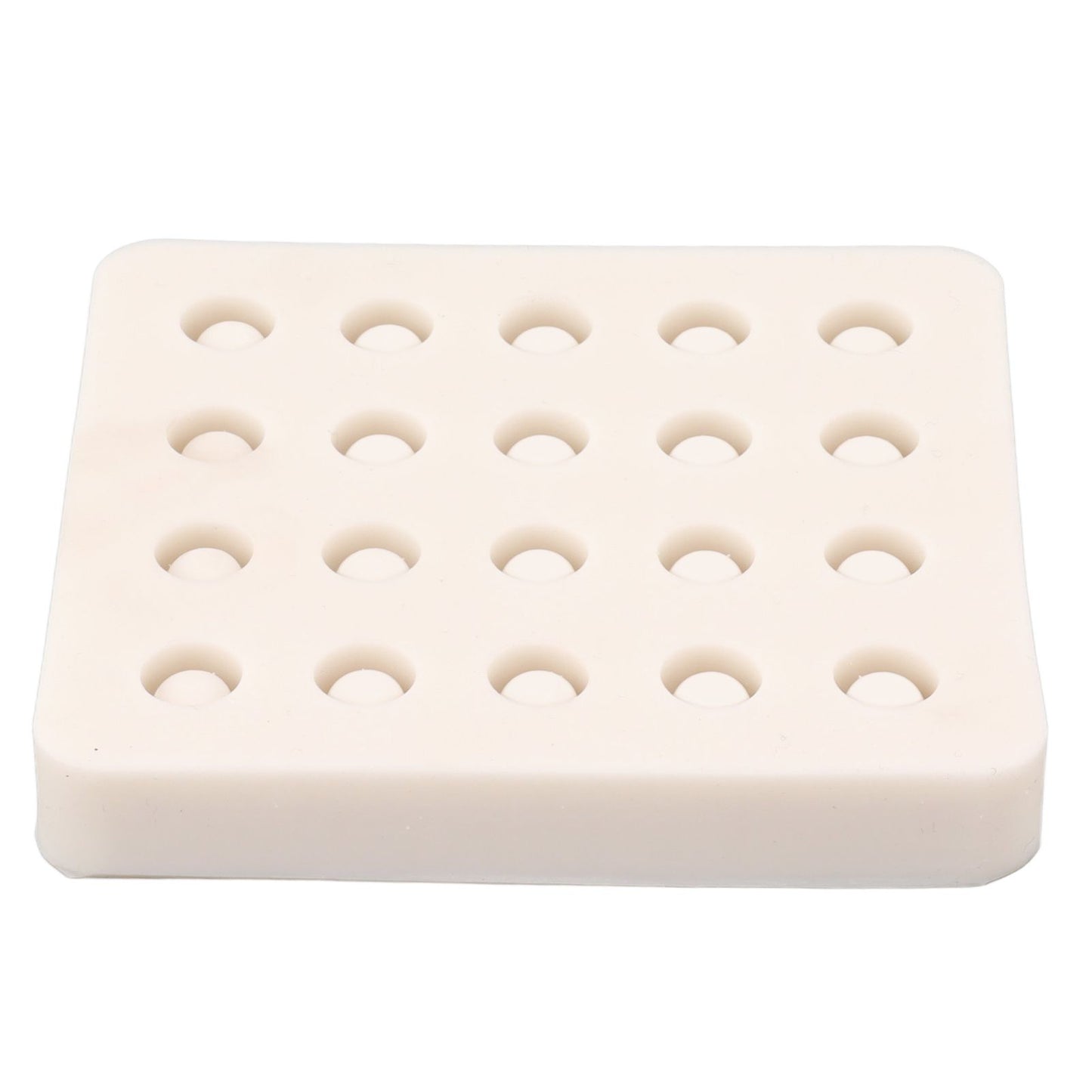 Queen Bee Rearing Mold Silicone 20 Cups Beeswax Mold Beekeeping Bee Cell Cup for Garden V1294-YM0521-3111230043511
