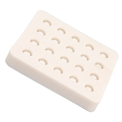 Queen Bee Rearing Mold Silicone 20 Cups Beeswax Mold Beekeeping Bee Cell Cup for Garden V1294-YM0521-3111230043511