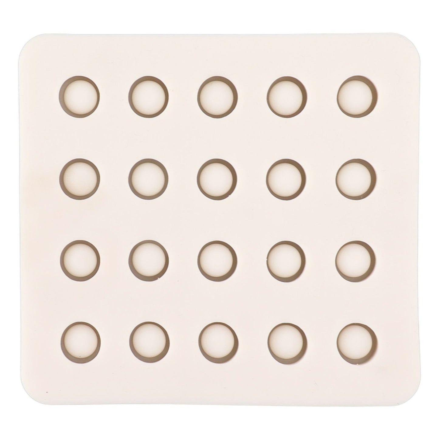 Queen Bee Rearing Mold Silicone 20 Cups Beeswax Mold Beekeeping Bee Cell Cup for Garden V1294-YM0521-3111230043511