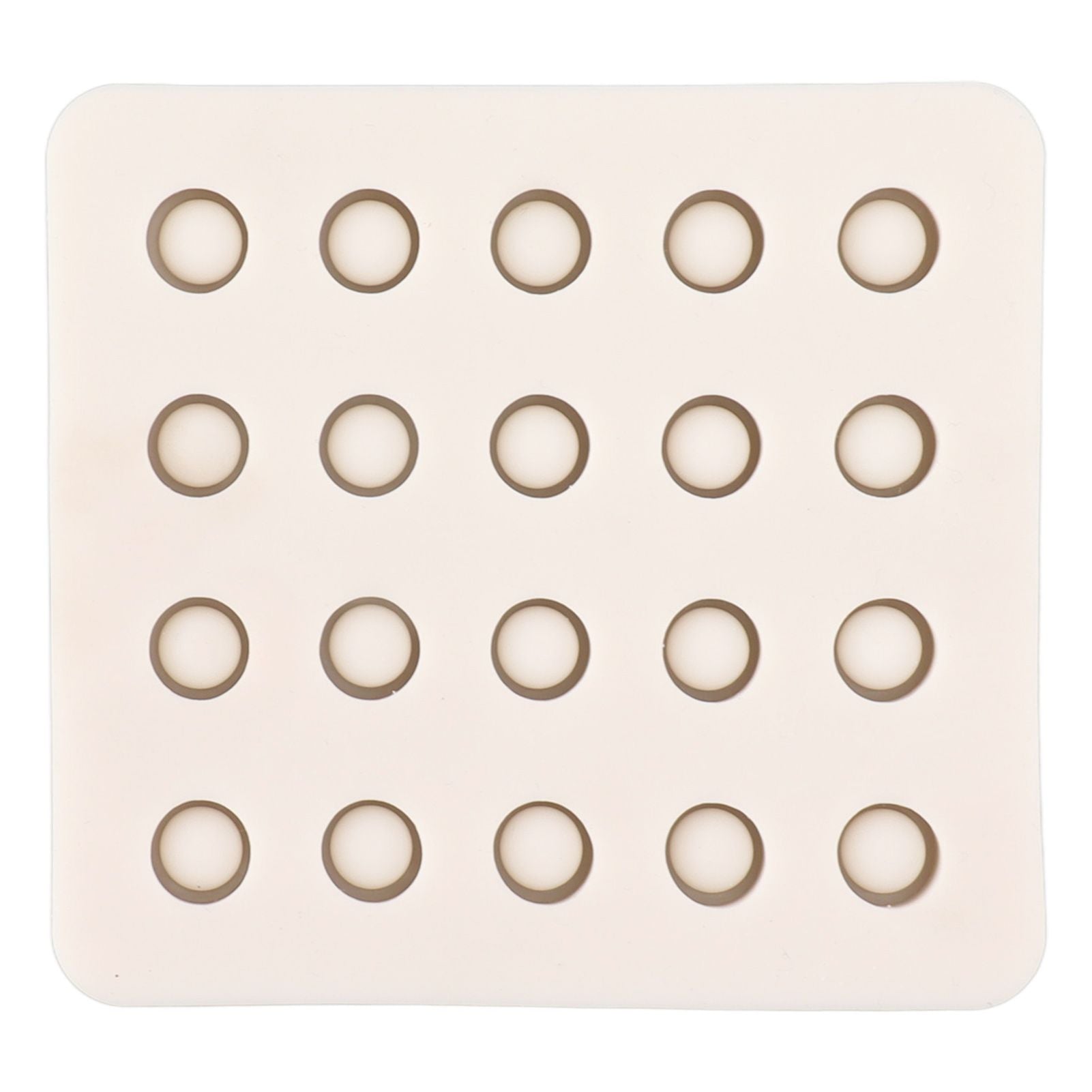 Queen Bee Rearing Mold Silicone 20 Cups Beeswax Mold Beekeeping Bee Cell Cup for Garden V1294-YM0521-3111230043511