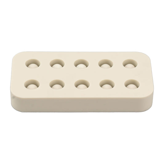 Wax Queen Grafting Cups Silicone Mold Beekeeping Beeswax Queen Cell Cups Making Mold 2 Rows 96x48x14mm V1294-YM0521-3111230043611