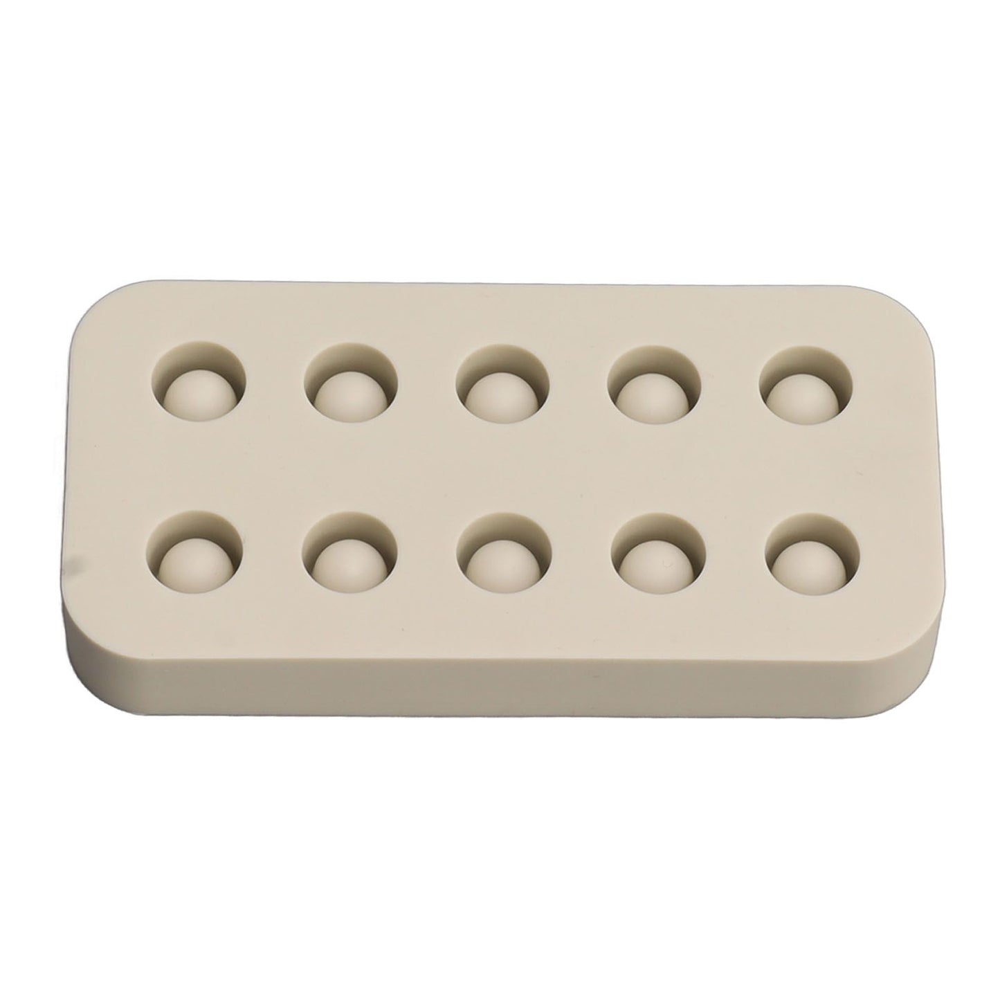 Wax Queen Grafting Cups Silicone Mold Beekeeping Beeswax Queen Cell Cups Making Mold 2 Rows 96x48x14mm V1294-YM0521-3111230043611