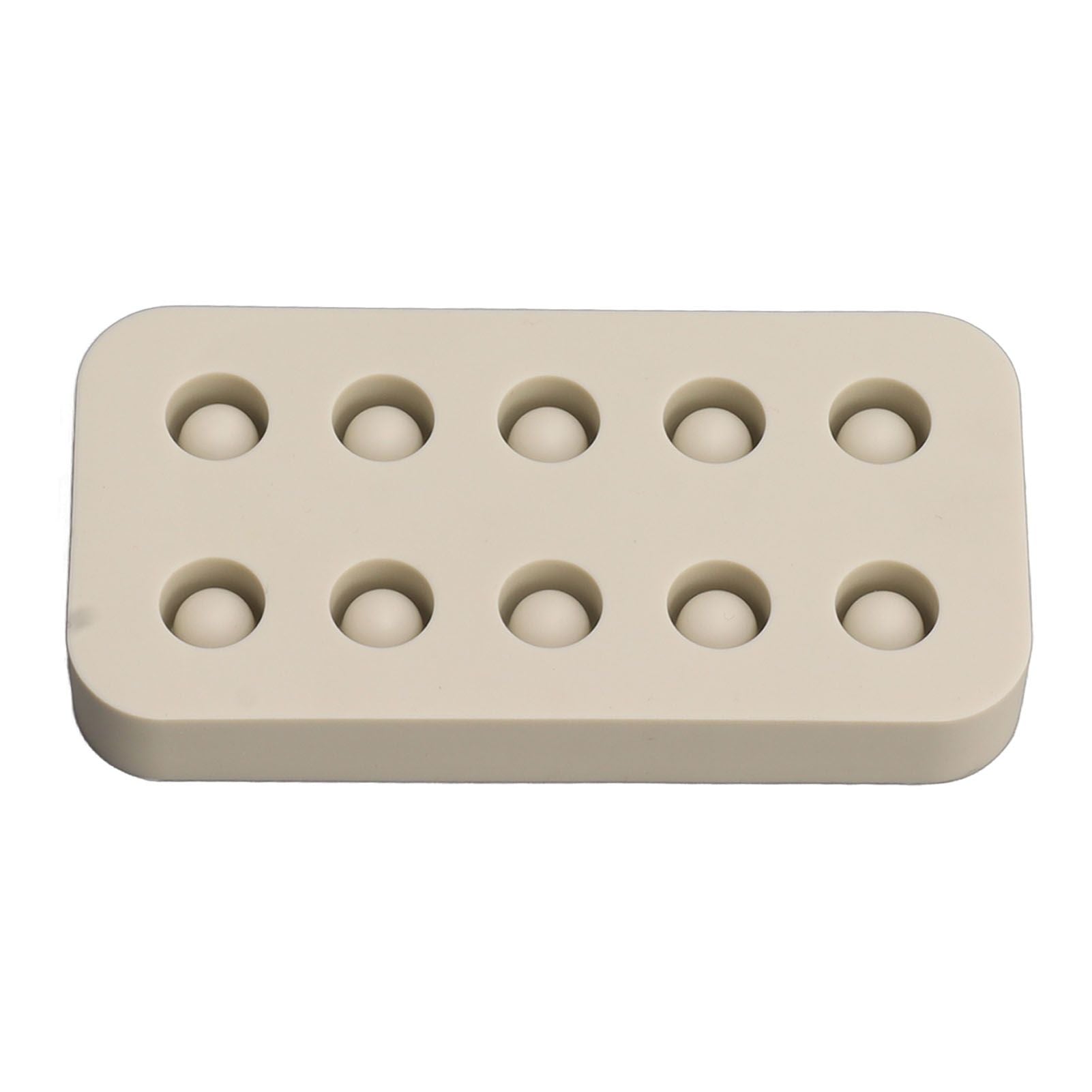 Wax Queen Grafting Cups Silicone Mold Beekeeping Beeswax Queen Cell Cups Making Mold 2 Rows 96x48x14mm V1294-YM0521-3111230043611