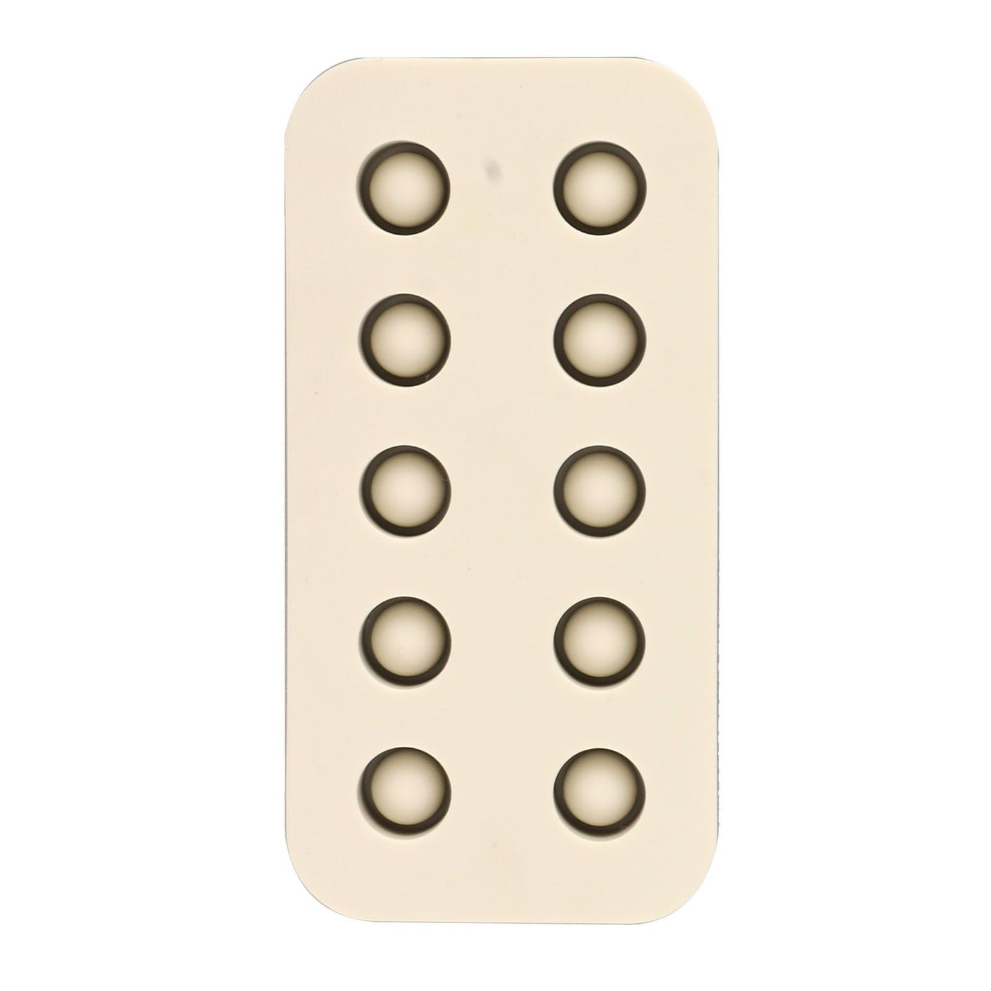 Wax Queen Grafting Cups Silicone Mold Beekeeping Beeswax Queen Cell Cups Making Mold 2 Rows 96x48x14mm V1294-YM0521-3111230043611