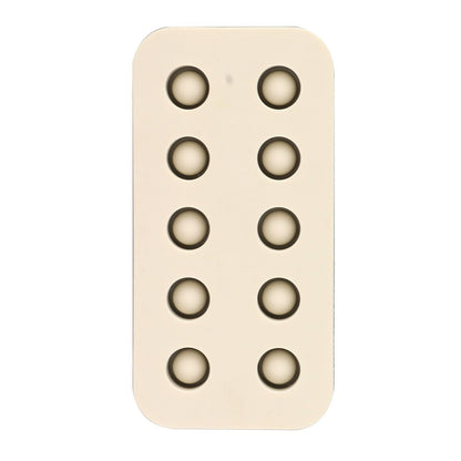 Wax Queen Grafting Cups Silicone Mold Beekeeping Beeswax Queen Cell Cups Making Mold 2 Rows 96x48x14mm V1294-YM0521-3111230043611