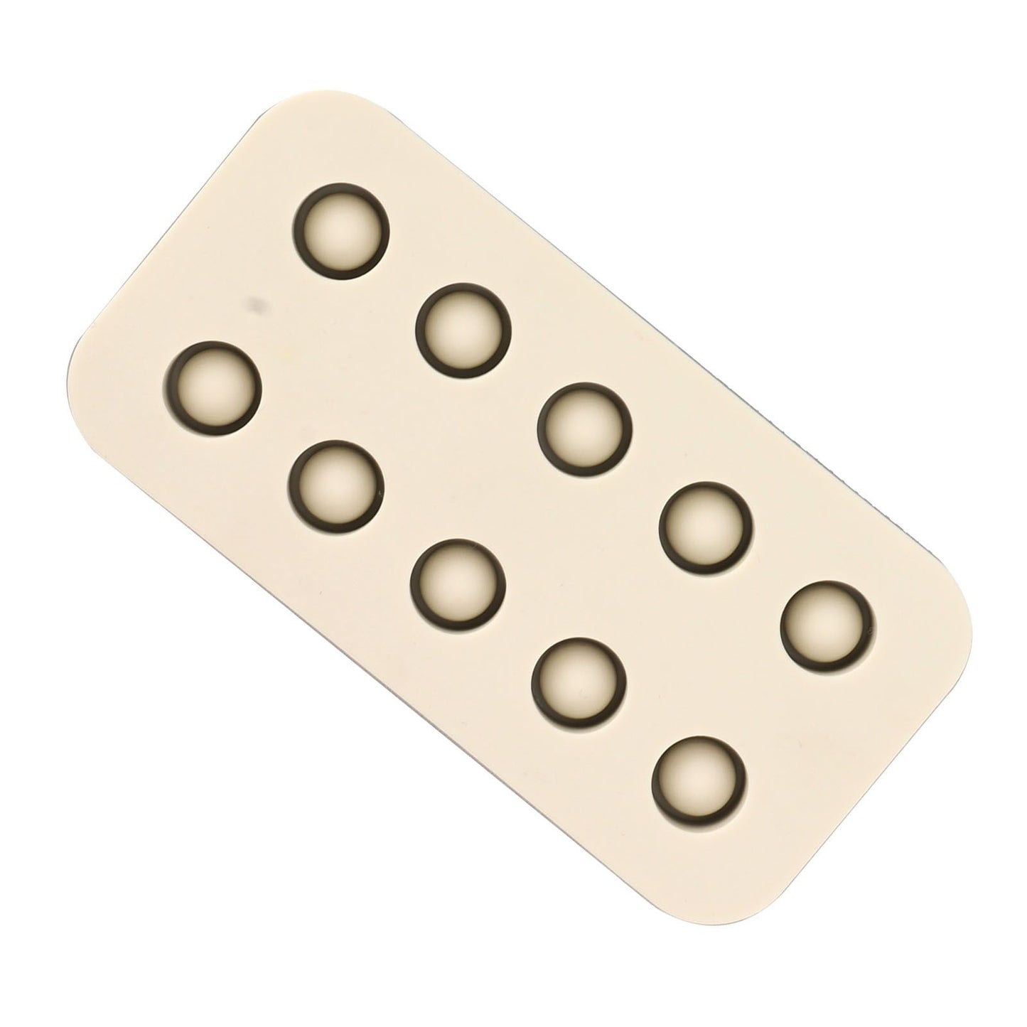 Wax Queen Grafting Cups Silicone Mold Beekeeping Beeswax Queen Cell Cups Making Mold 2 Rows 96x48x14mm V1294-YM0521-3111230043611