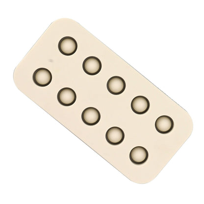 Wax Queen Grafting Cups Silicone Mold Beekeeping Beeswax Queen Cell Cups Making Mold 2 Rows 96x48x14mm V1294-YM0521-3111230043611