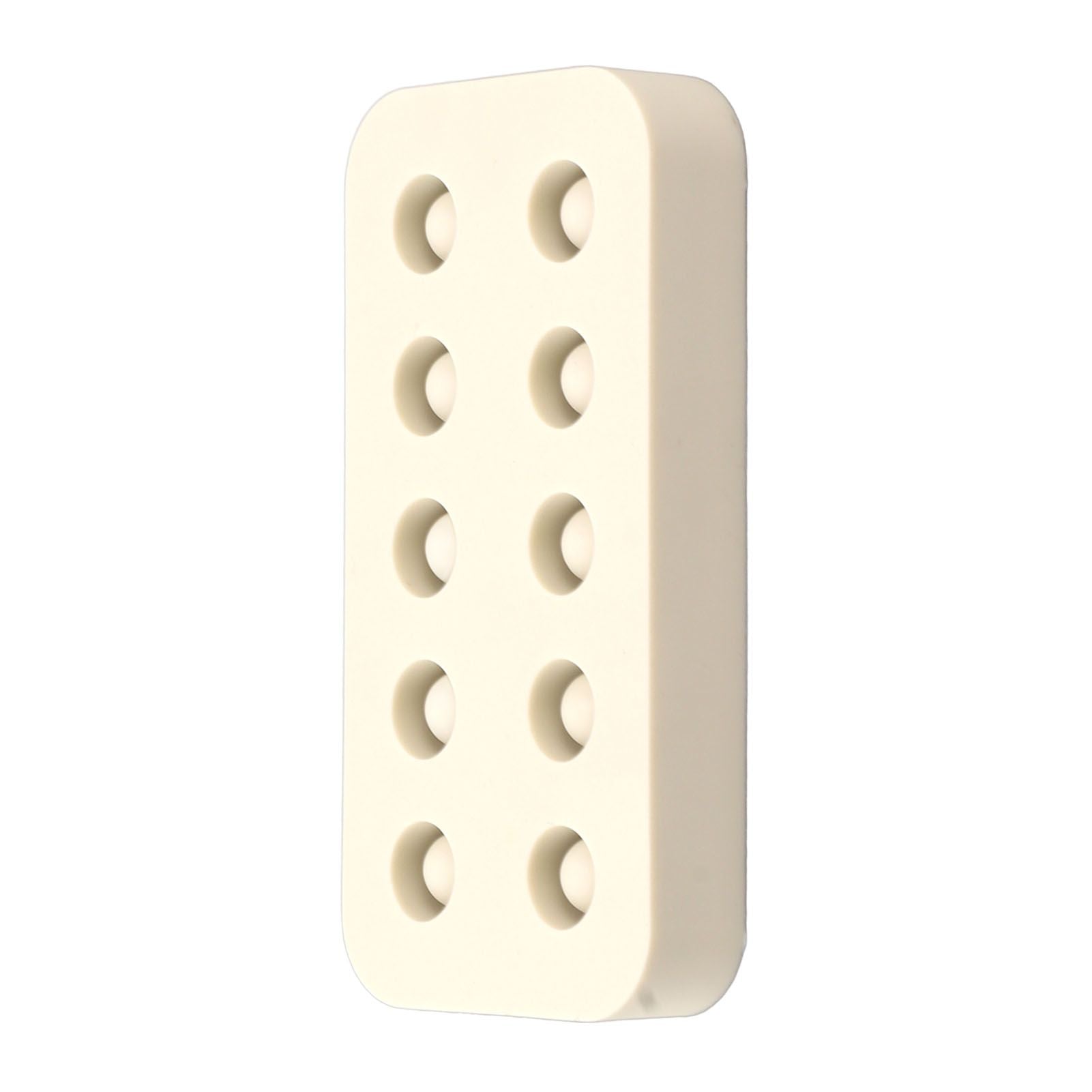 Wax Queen Grafting Cups Silicone Mold Beekeeping Beeswax Queen Cell Cups Making Mold 2 Rows 96x48x14mm V1294-YM0521-3111230043611