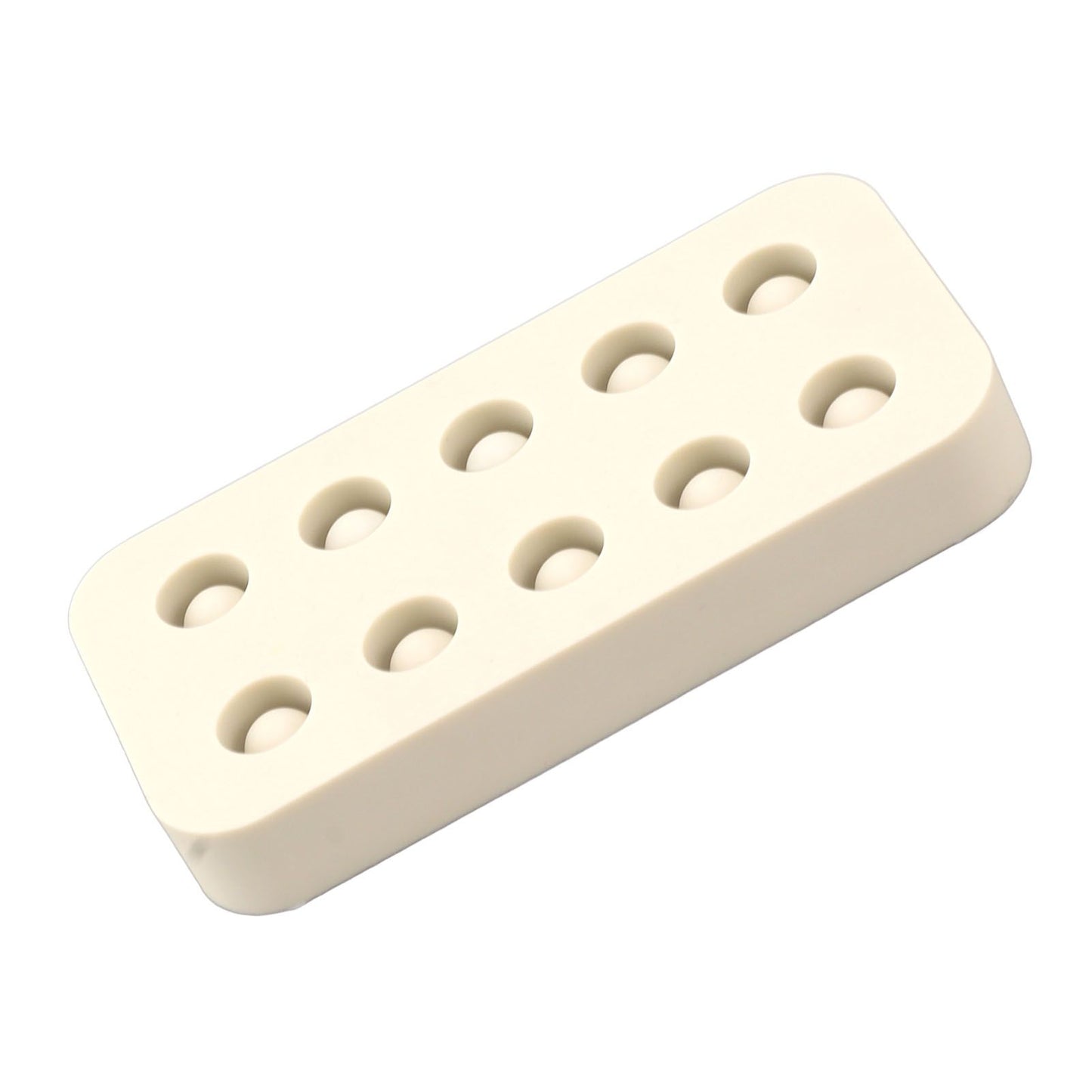 Wax Queen Grafting Cups Silicone Mold Beekeeping Beeswax Queen Cell Cups Making Mold 2 Rows 96x48x14mm V1294-YM0521-3111230043611