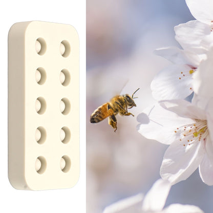 Wax Queen Grafting Cups Silicone Mold Beekeeping Beeswax Queen Cell Cups Making Mold 2 Rows 96x48x14mm V1294-YM0521-3111230043611