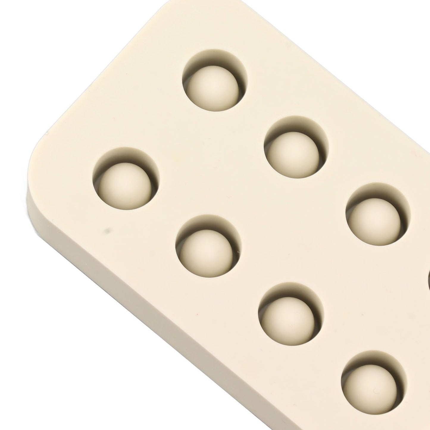 Wax Queen Grafting Cups Silicone Mold Beekeeping Beeswax Queen Cell Cups Making Mold 2 Rows 96x48x14mm V1294-YM0521-3111230043611