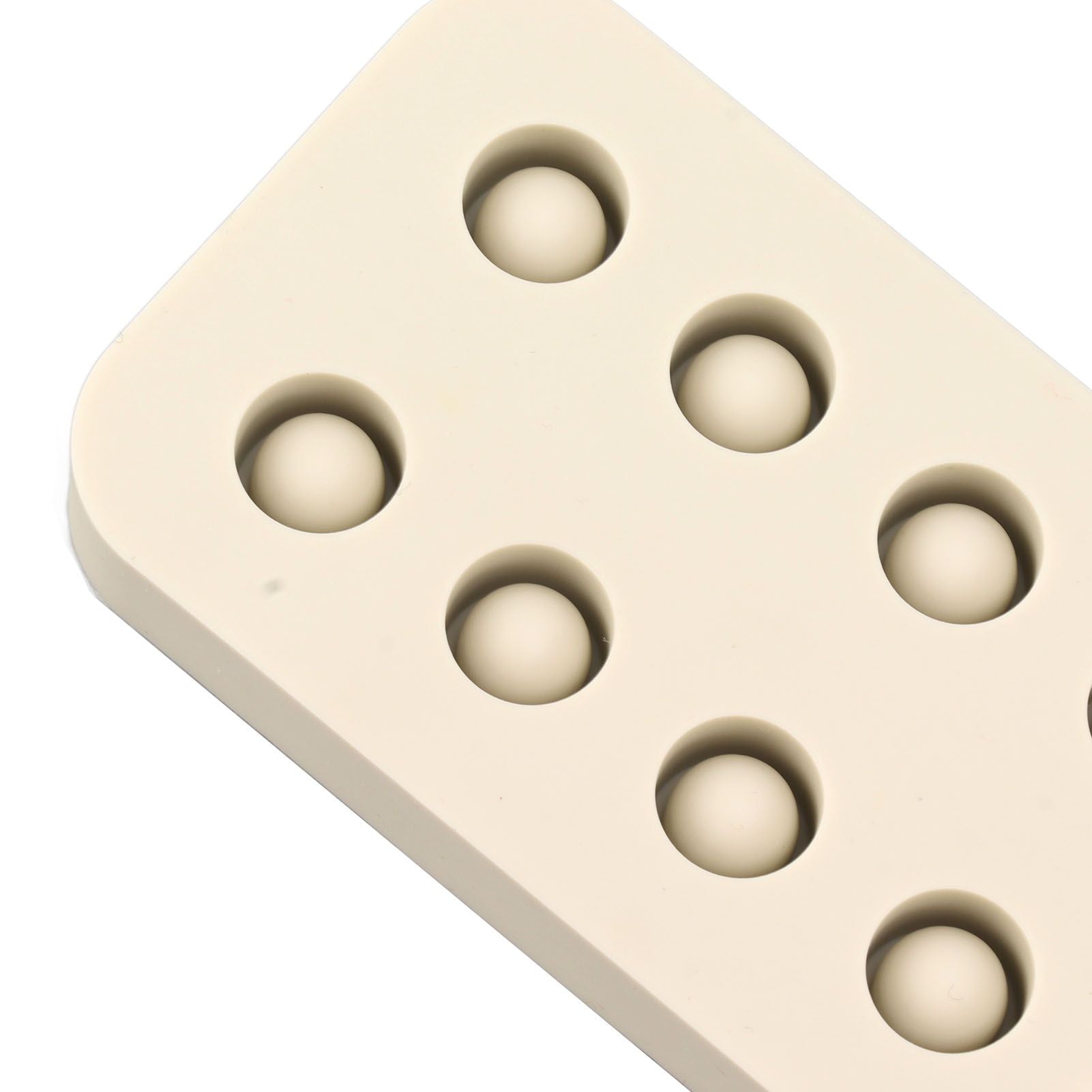 Wax Queen Grafting Cups Silicone Mold Beekeeping Beeswax Queen Cell Cups Making Mold 2 Rows 96x48x14mm V1294-YM0521-3111230043611
