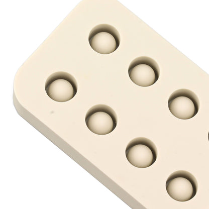 Wax Queen Grafting Cups Silicone Mold Beekeeping Beeswax Queen Cell Cups Making Mold 2 Rows 96x48x14mm V1294-YM0521-3111230043611
