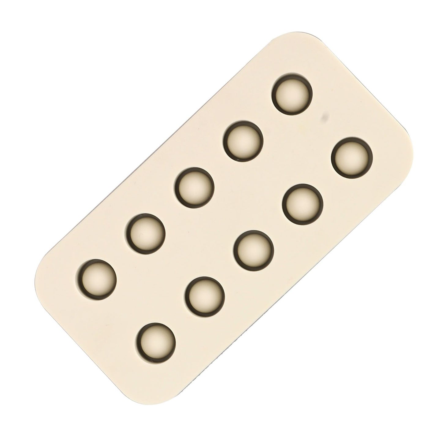 Wax Queen Grafting Cups Silicone Mold Beekeeping Beeswax Queen Cell Cups Making Mold 2 Rows 96x48x14mm V1294-YM0521-3111230043611